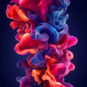 Swirling Colourful Cloud Abstract