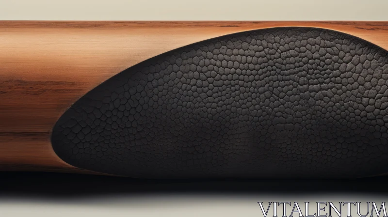 AI ART Abstract Wooden Speaker - Organic Textured Design
