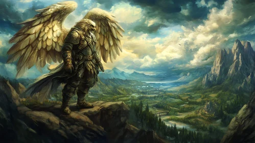 Guardian of the Valley: Eagle Warrior Art