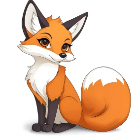 Cute Animated Fox Character