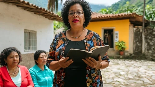 Group Gathering with Book Reading