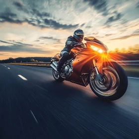 Sunset Motorcycle Ride