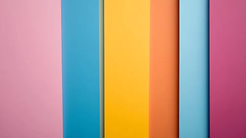 Vertical Pastel Color Palette Composition