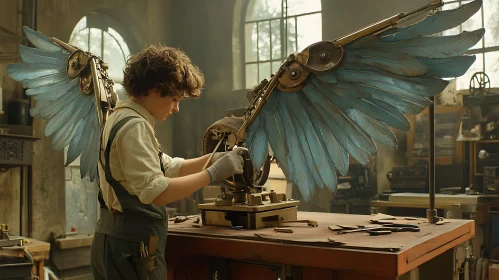Steampunk Wings Assembly by Young Artisan