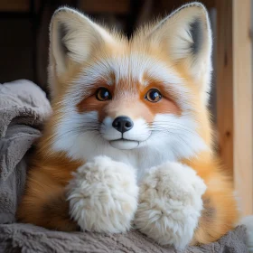 Resting Fox with Gentle Eyes