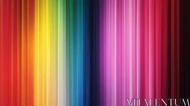 Rainbow Vertical Lines Abstract Background AI Image