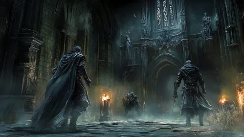 Warriors in a Gothic Hall
