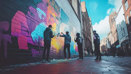 Mural Painting in the City