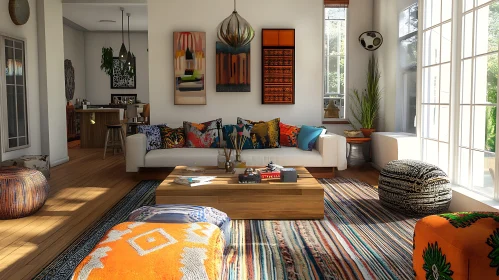 Bright and Colorful Living Space