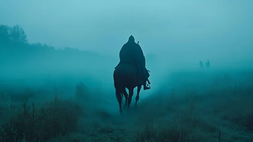 Mysterious Rider on Horseback