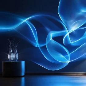 Blue Light Curves in Art