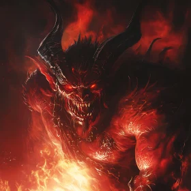 Fiery Demon Portrait