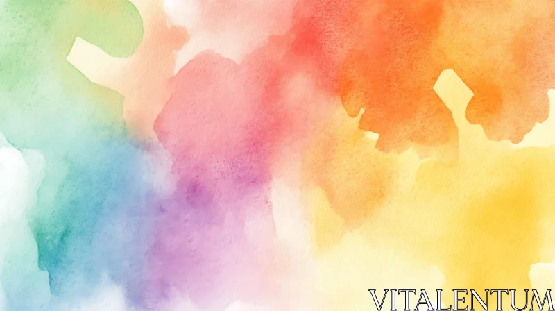 Soft Watercolor Gradient Background AI Image