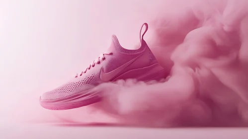 Monochrome Pink Footwear Art