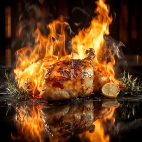 Flame-Kissed Grilled Chicken with Rosemary and Lemon