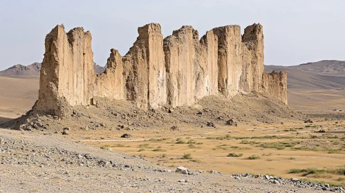 Desert Rock Formation Landscape