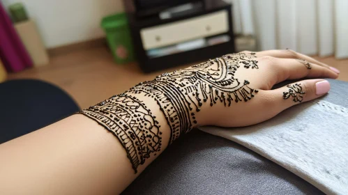 Detailed Henna Hand Design