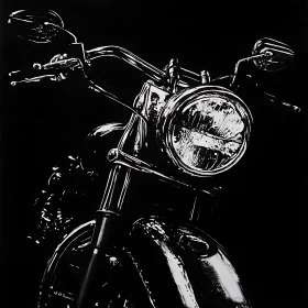 Vintage Motorcycle Chrome Details