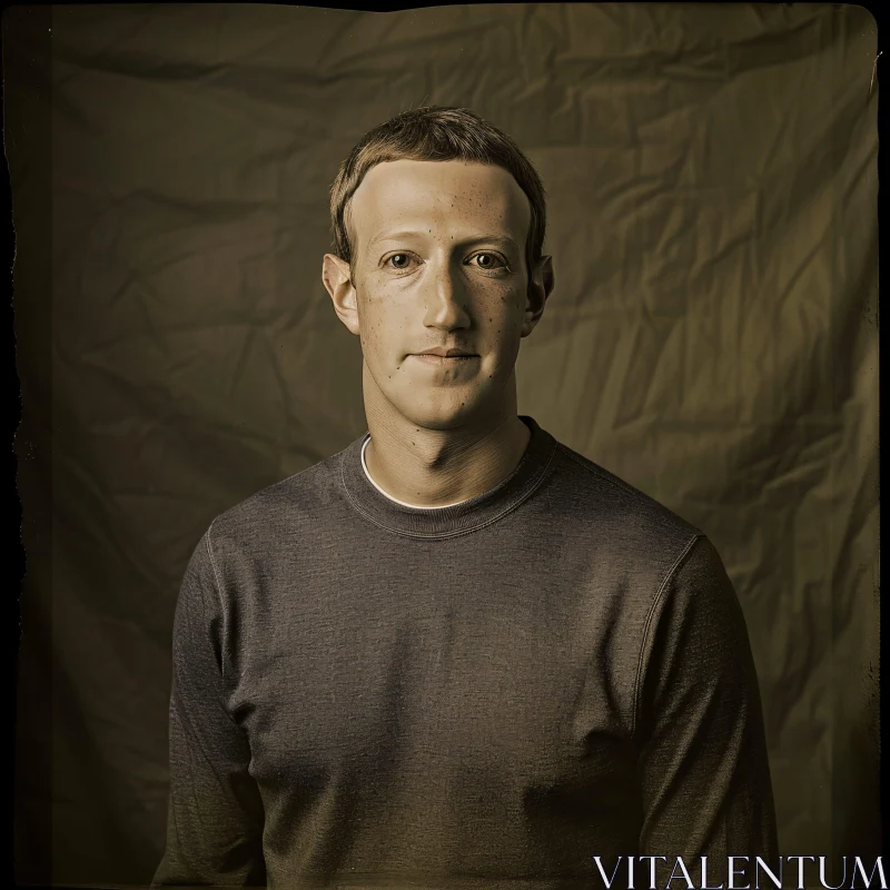 AI ART Portrait of Mark Zuckerberg