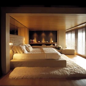 Tranquil Bedroom with Cozy Rug