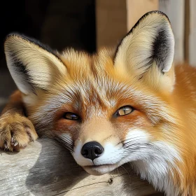 Resting Fox - Animal Close-Up