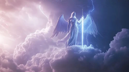 Guardian Angel with Lightning Sword