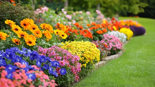 Floral Bedding in the Garden