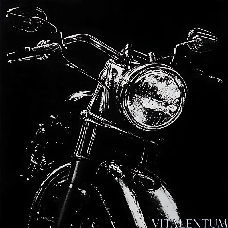 Vintage Motorcycle Chrome Details
