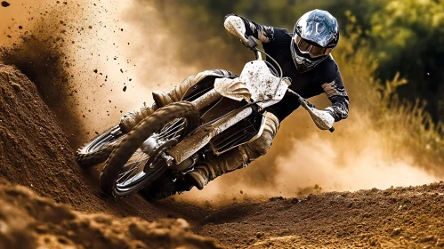Motorcycle Rider in Action