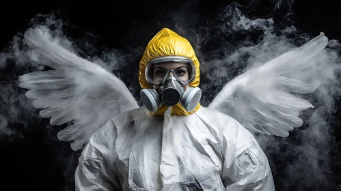 Ethereal Protector in Hazmat Suit