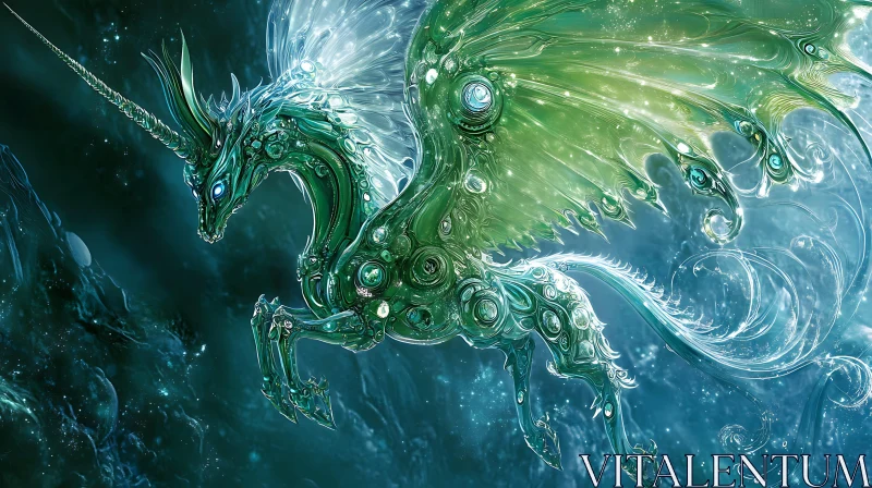 Ethereal Unicorn with Wings