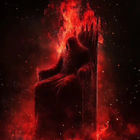 Infernal Majesty on a Burning Throne