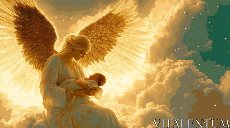Guardian Angel with Child