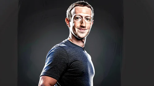 Mark Zuckerberg's Confident Profile