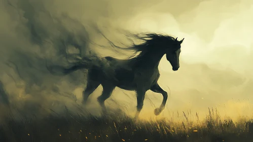 Mystical Horse in Motion