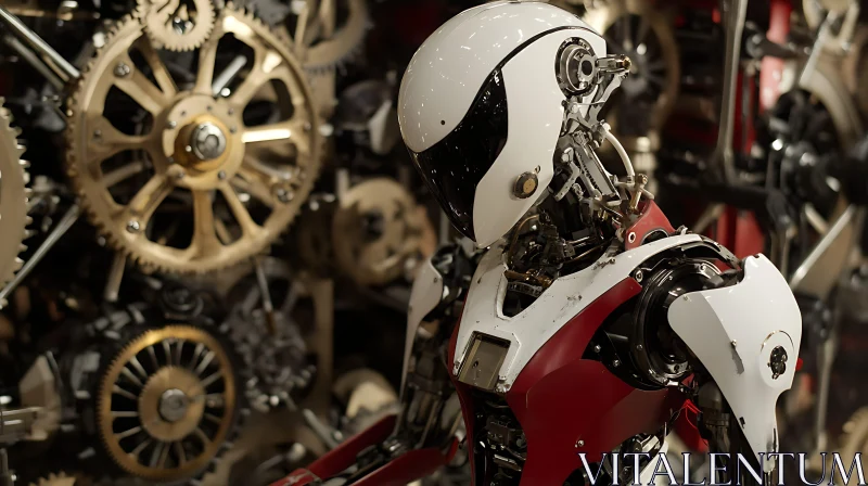 Advanced Humanoid Robot in Mechanical Setting