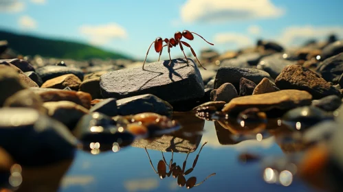 Ant on Rocks: A Playful Perspective