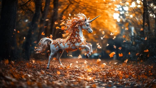 Autumnal Unicorn Fantasy