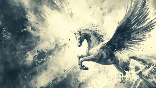 Winged Stallion Ascending