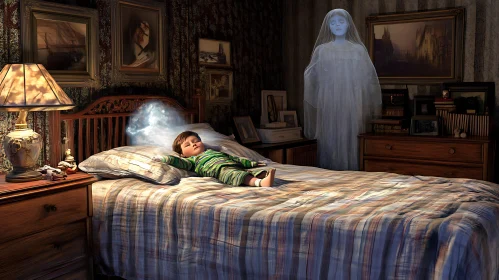 Child's Slumber with Spectral Protector
