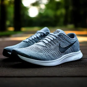 Gray Nike Sneakers Still Life