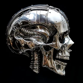Futuristic Cybernetic Skull