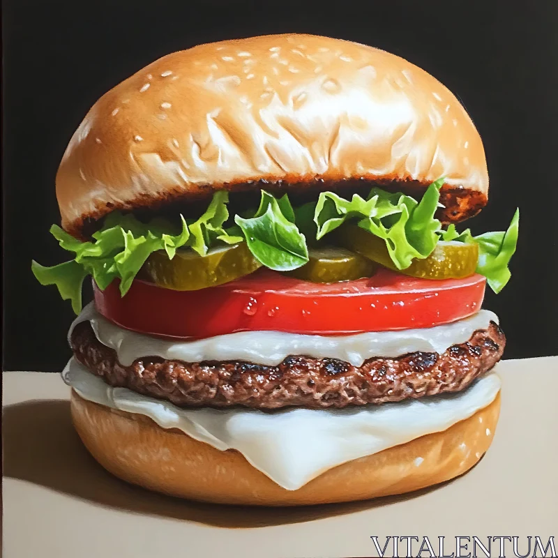 Burger Art: A Culinary Masterpiece
