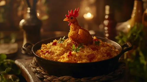 Creative Chicken Rice Presentation
