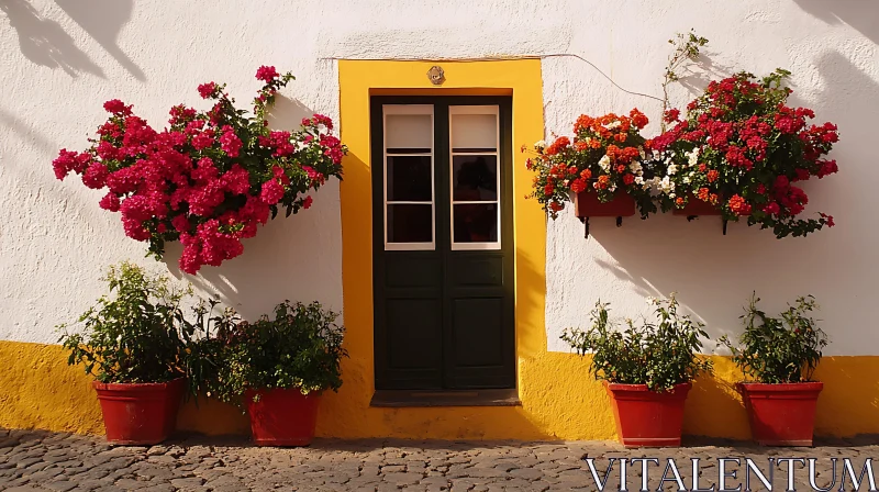 Charming Floral Doorway