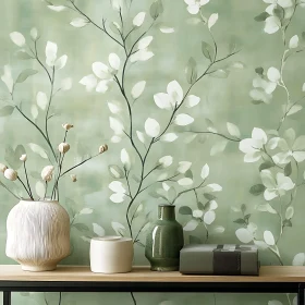 Serene Floral Arrangement Still Life