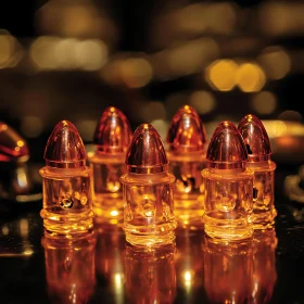 Shiny Bullets in Warm Illumination