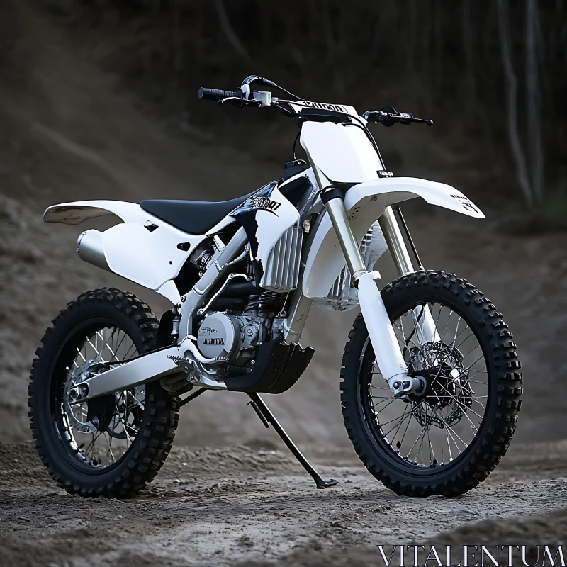 Off-Road Motorcycle on Sand