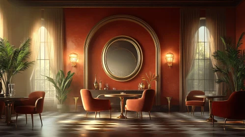 Sophisticated Room with Terracotta and Gold