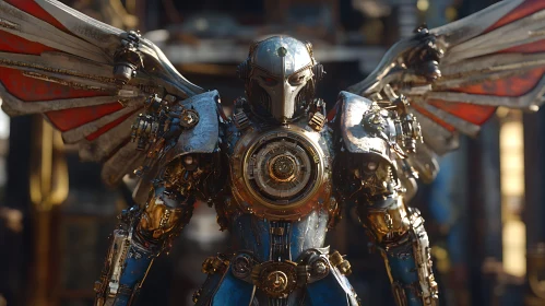 Winged Mechanical Warrior